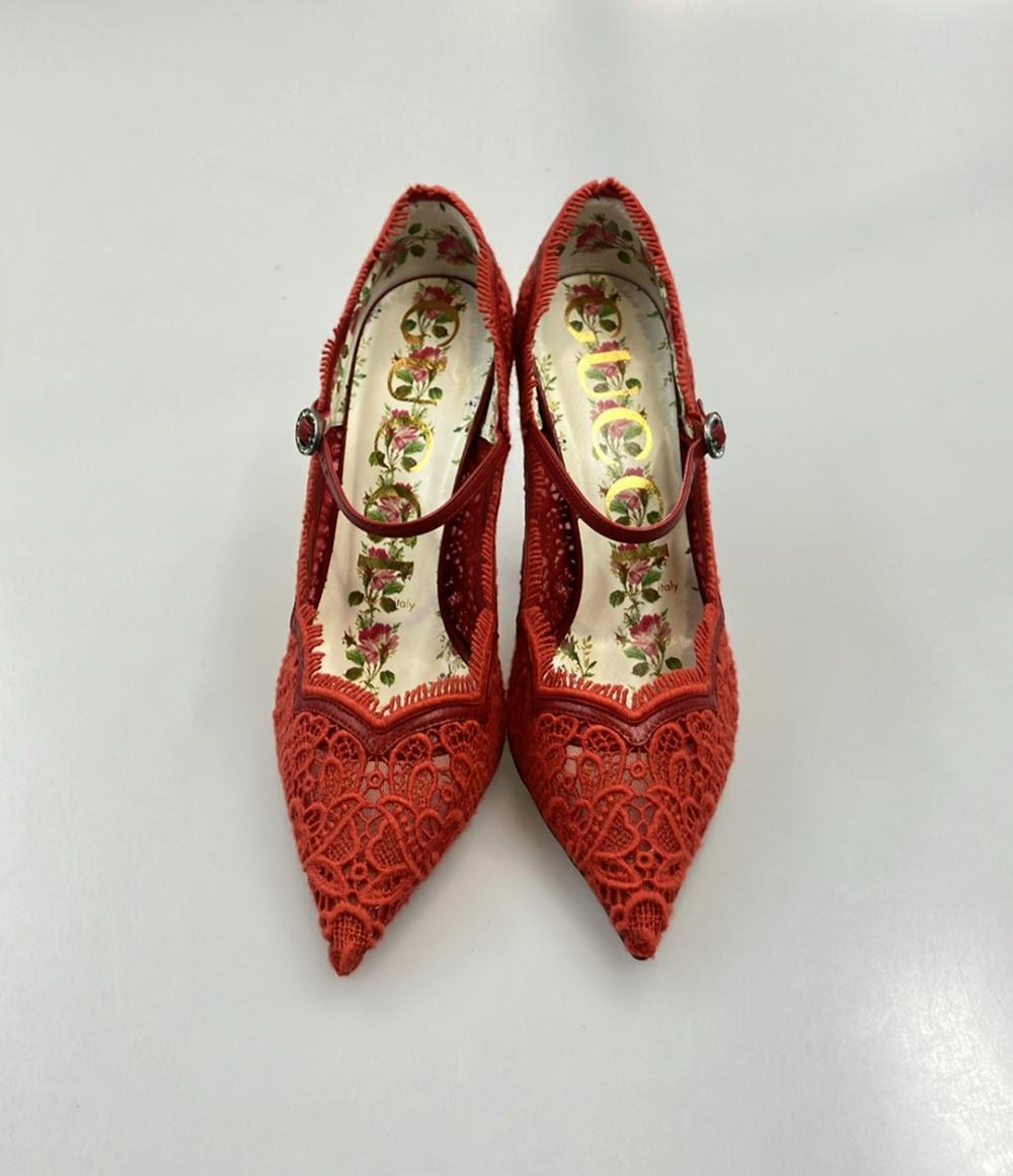 GUCCI レースパンプス レディース SIZE 36 1/2 23.5(cm) グッチ