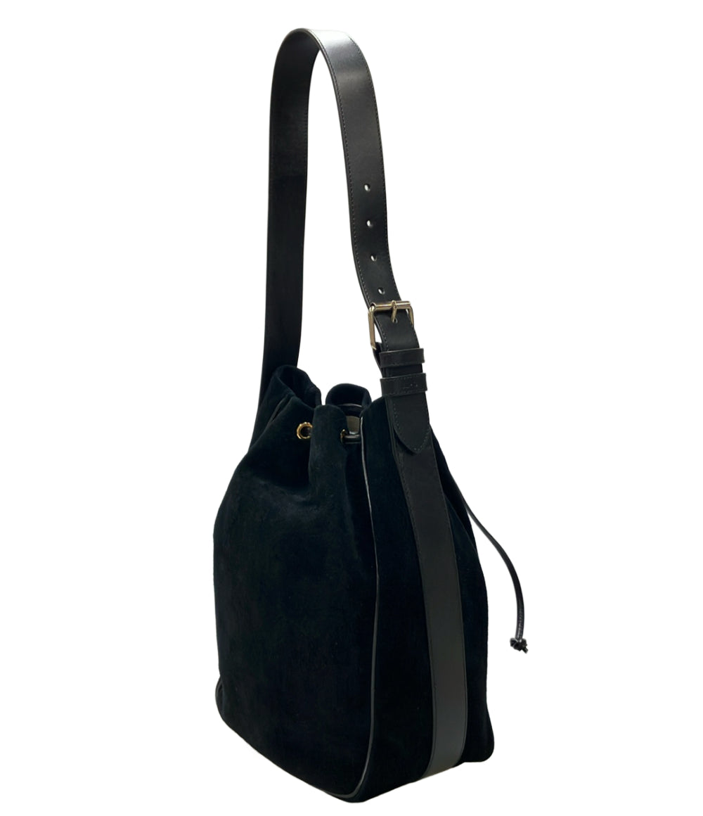 美品 A.P.C. ショルダーバッグ 巾着型 肩掛け スエード レディース アーペーセー