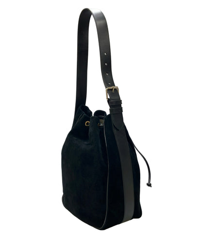 美品 A.P.C. ショルダーバッグ 巾着型 肩掛け スエード レディース アーペーセー