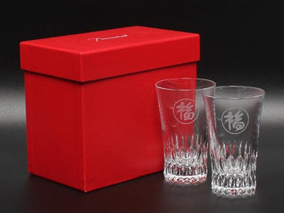 美品 Baccarat グラス タンブラー 2点セット ペア グラスジャパン 福 ヴィータ バカラ