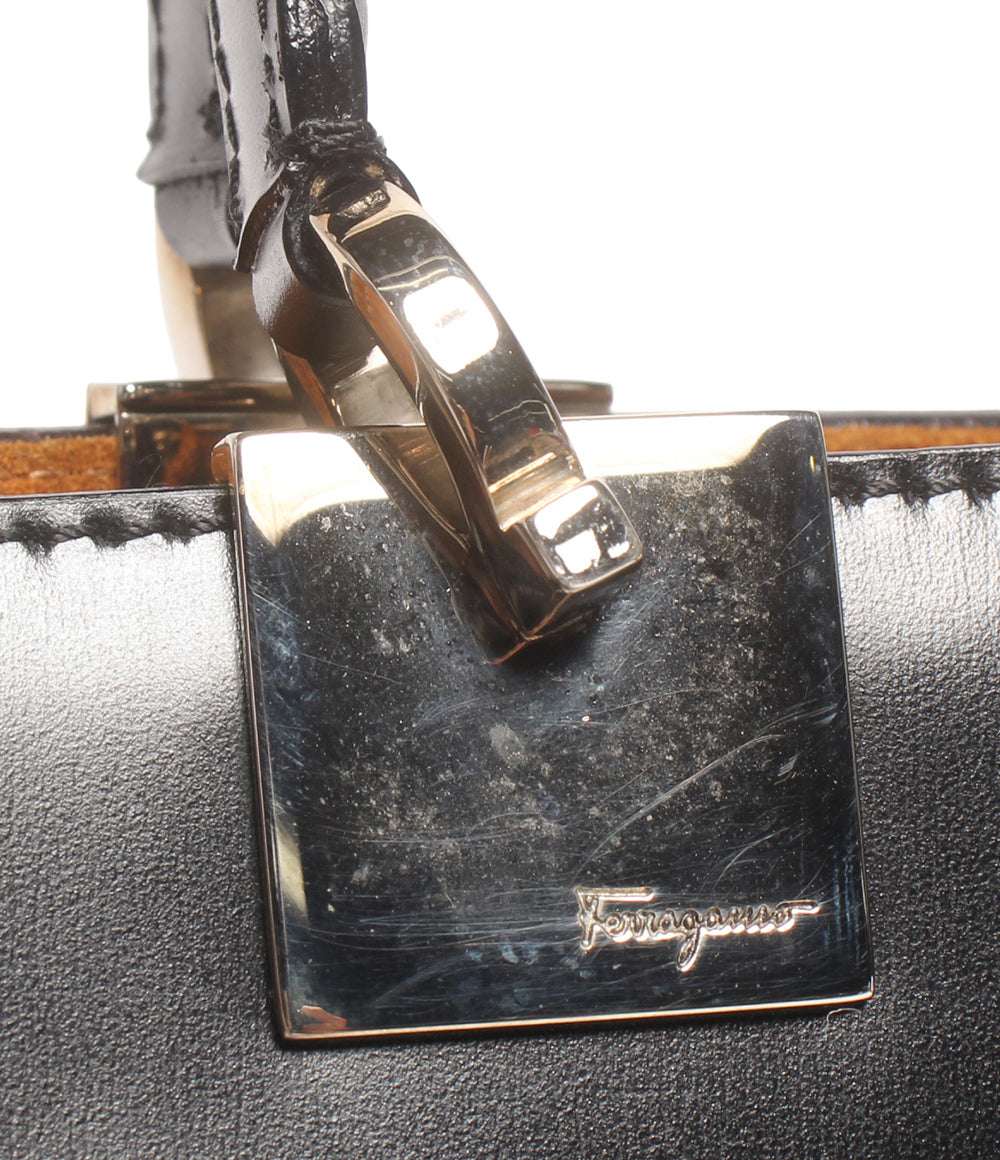 Salvatore Ferragamo 2way ハンドバッグ ショルダーバッグ 肩掛け ガンチーニ AQ-21 0140 レディース サルヴァトーレフェラガモ