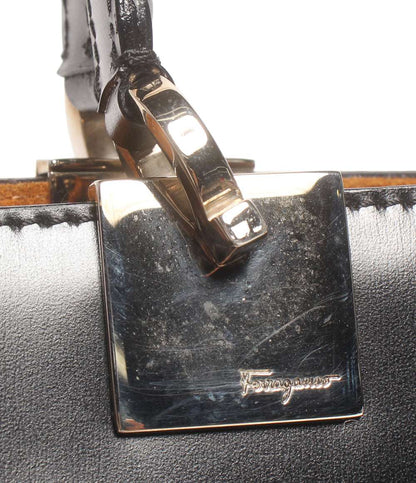 Salvatore Ferragamo 2way ハンドバッグ ショルダーバッグ 肩掛け ガンチーニ AQ-21 0140 レディース サルヴァトーレフェラガモ