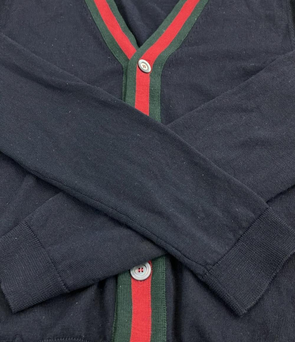 GUCCI シェリーライン Vネック ニット カーディガン 408146 メンズ SIZE XS グッチ