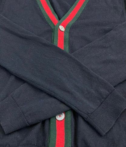 GUCCI シェリーライン Vネック ニット カーディガン 408146 メンズ SIZE XS グッチ