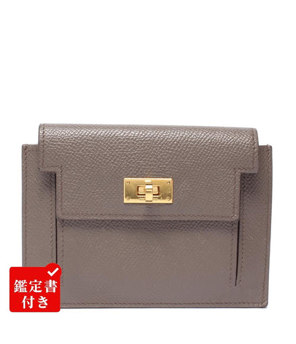 HERMES ミニ財布 小銭入れ ゴールド金具 Z刻印 ヴォー・エプソン ケリー ポケット コンパクト レディース エルメス
