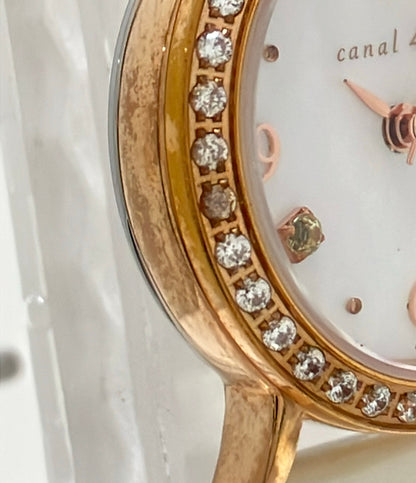 canal4℃ 腕時計 クオーツ シェル レディース カナルヨンドシー