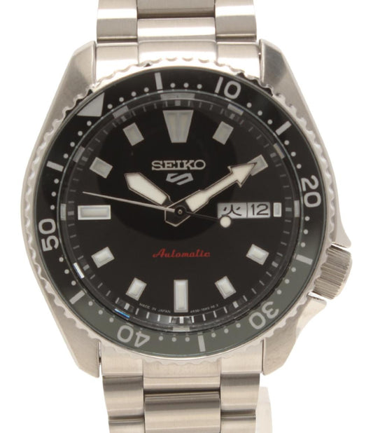 美品 セイコー 腕時計 5 SPORTS 自動巻き ブラック SBSA305 メンズ SEIKO