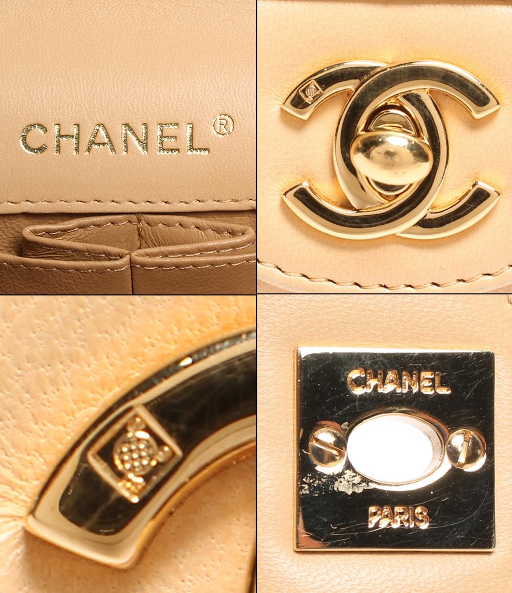 シャネル チェーンレザーショルダーバッグ ココマーク ゴールド金具 チョコバー レディース CHANEL