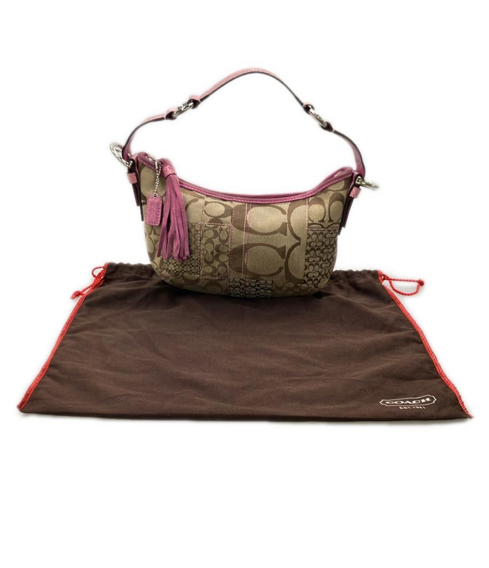 COACH ショルダーバッグ 肩掛け パッチワーク シグネチャー 3680 レディース コーチ