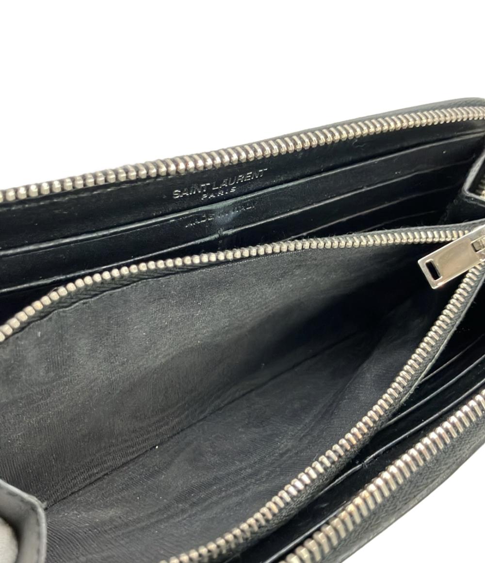 SAINT LAURENT PARIS ラウンドファスナー長財布 レディース サン