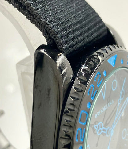 ブルッキアーナ 腕時計 クオーツ ブラック BA1702 メンズ BROOKIANA