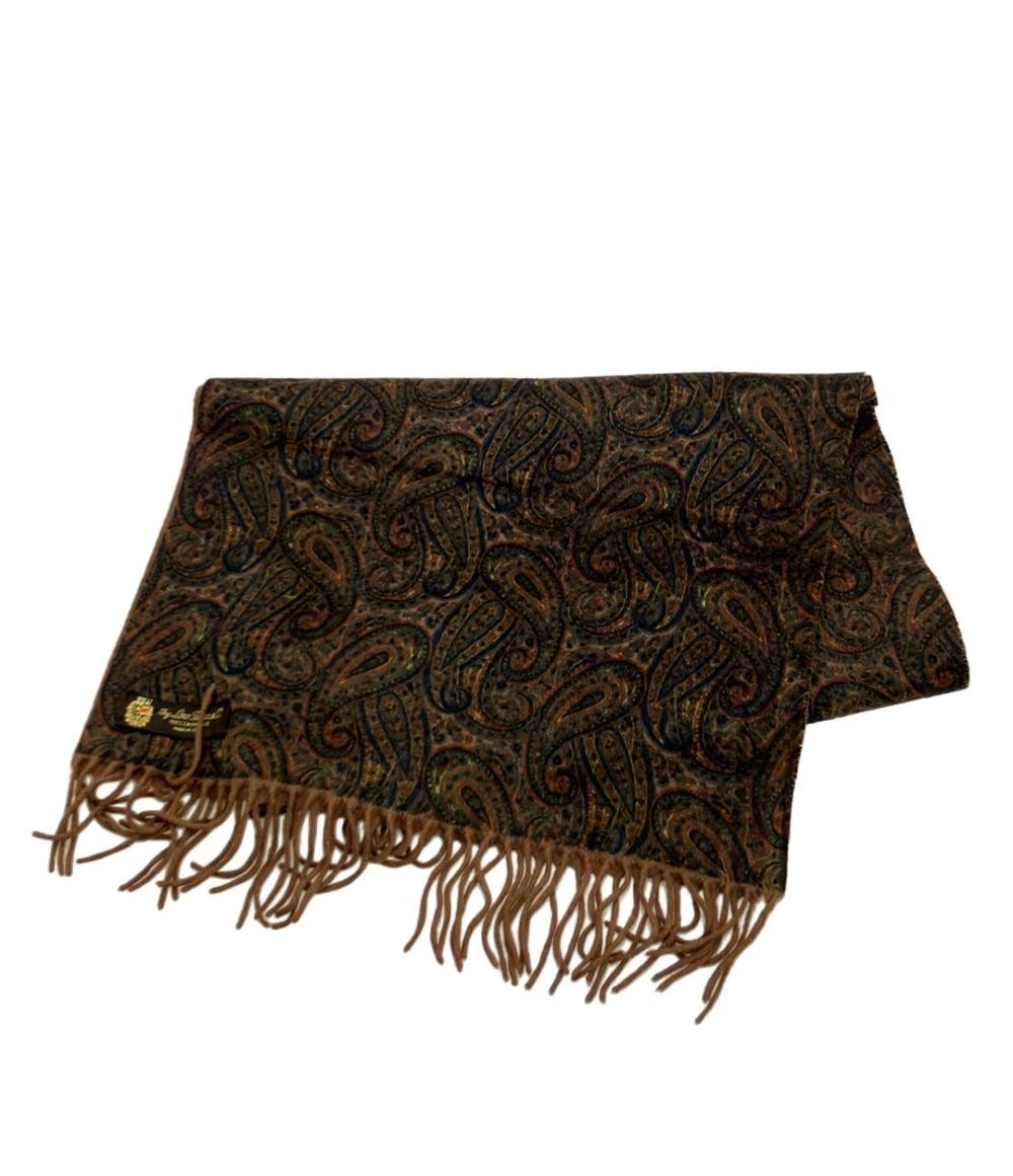 美品 Loro Piana ストール カシミヤ100% ペイズリー柄 レディース ロロピアーナ