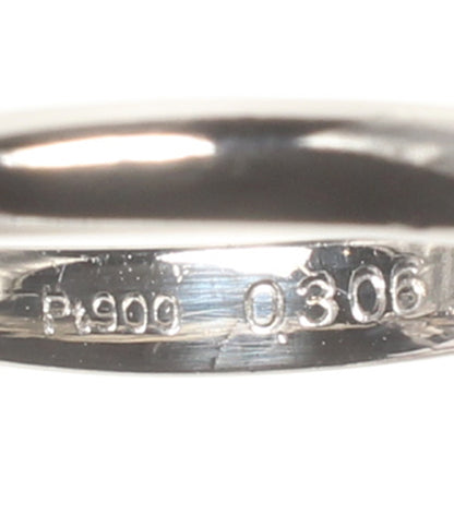美品 リング 指輪 Pt900 ダイヤ0.306ct レディース SIZE 7号