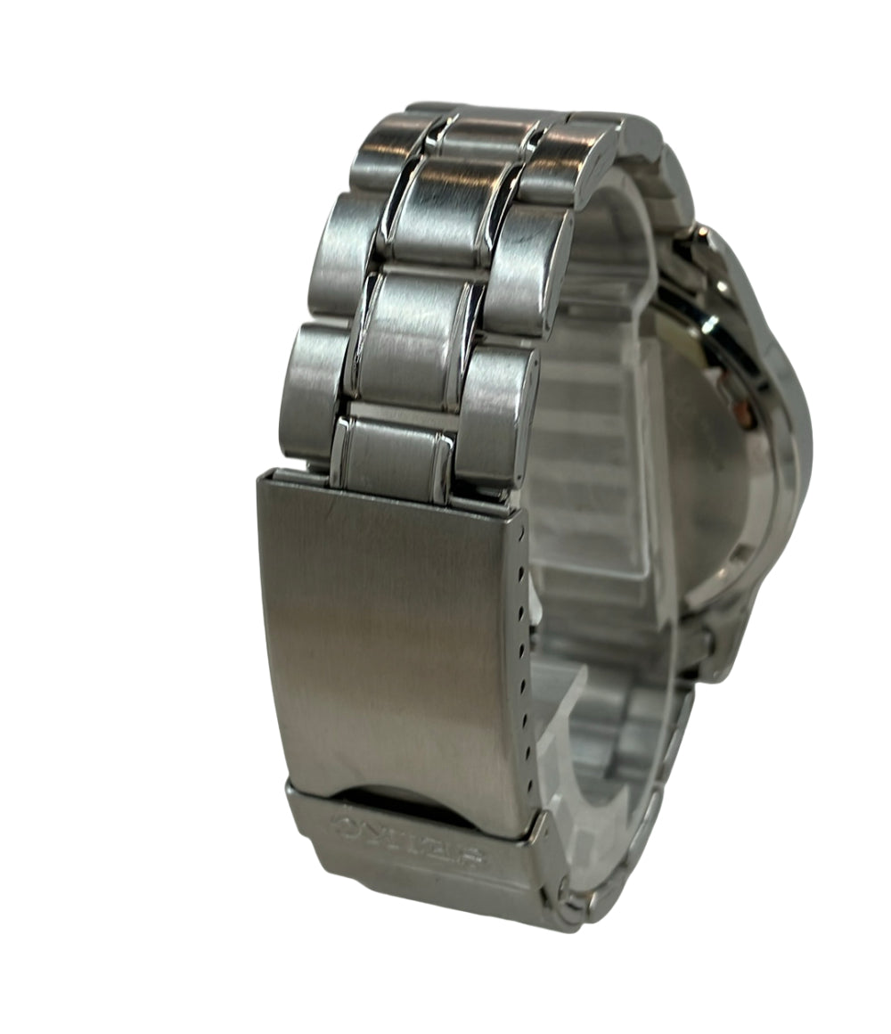SEIKO 腕時計 クオーツ ブラック 7T92-0DW0 メンズ セイコー