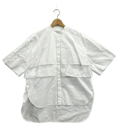 美品 アドーア 半袖シャツ バンドカラー レディース SIZE 38 (M) ADORE