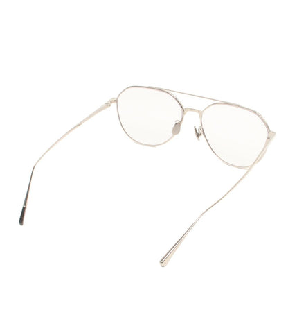 BLANC. 伊達メガネ アイウェア 56□15 ティアドロップ型 ツーブリッジ B0042 レディース ブラン