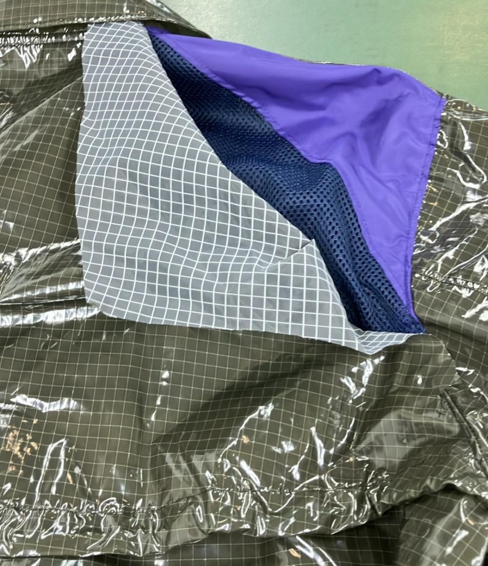 美品 カラー チェック柄裏メッシュナイロンギミックロングコート レディース SIZE 2 (M) kolor