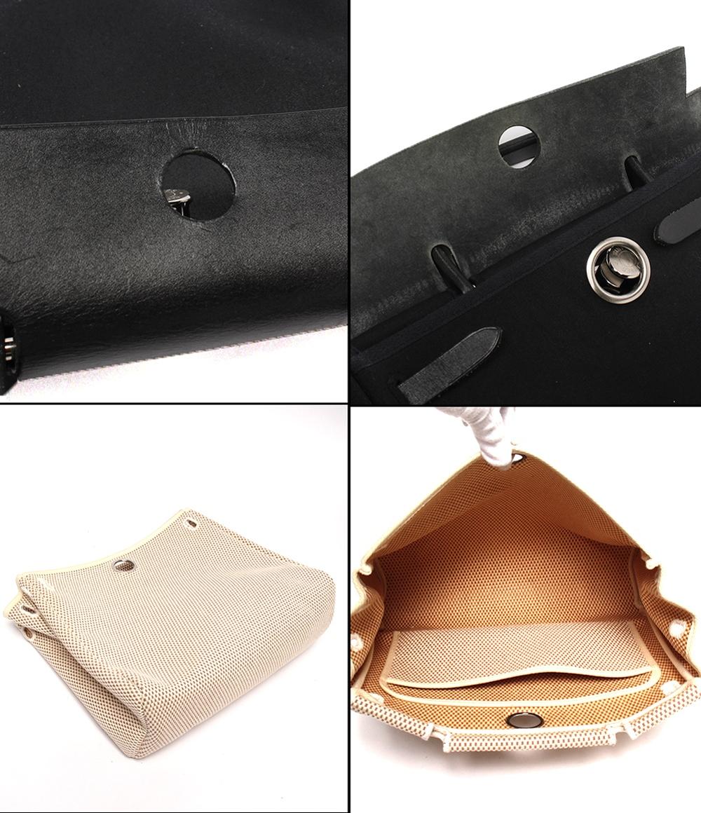 HERMES 2wayハンドバッグ ショルダーバッグ  斜め掛け トワルGM □G刻印 エールバッグPM レディース エルメス