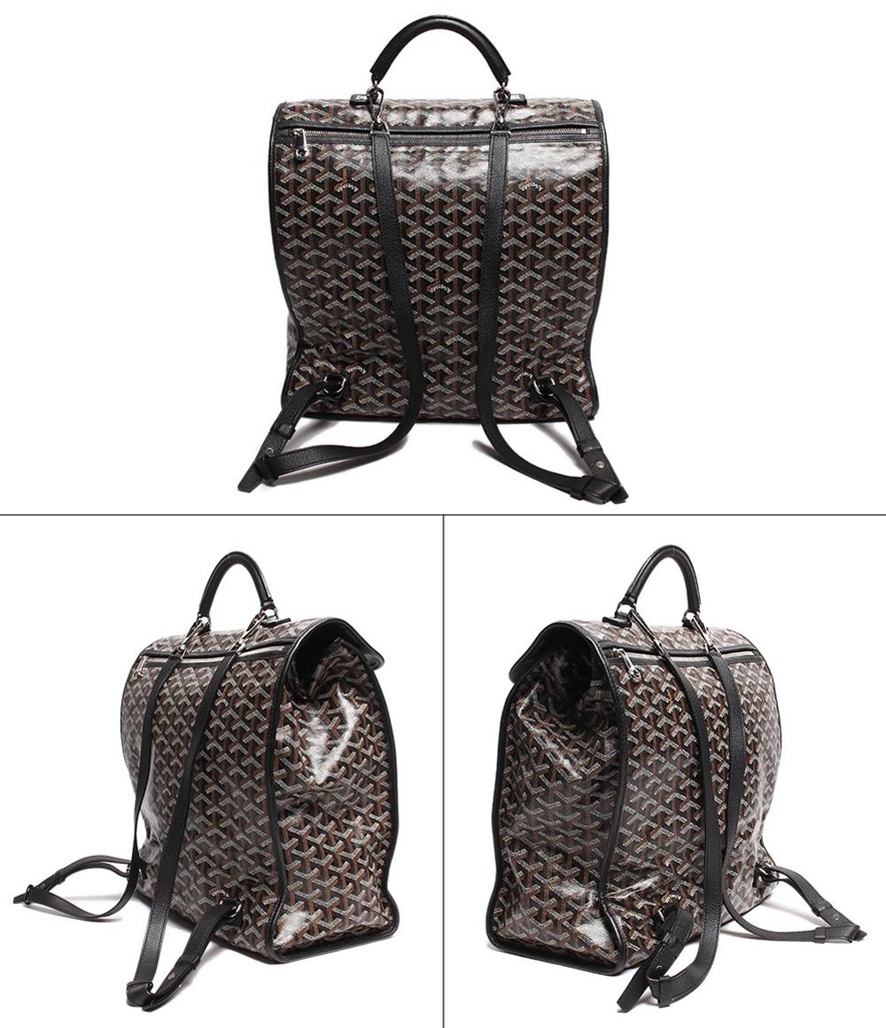 ゴヤール バックパック リュック シルバー金具 サン レジェ ゴヤールディンキャンバス GOYARD