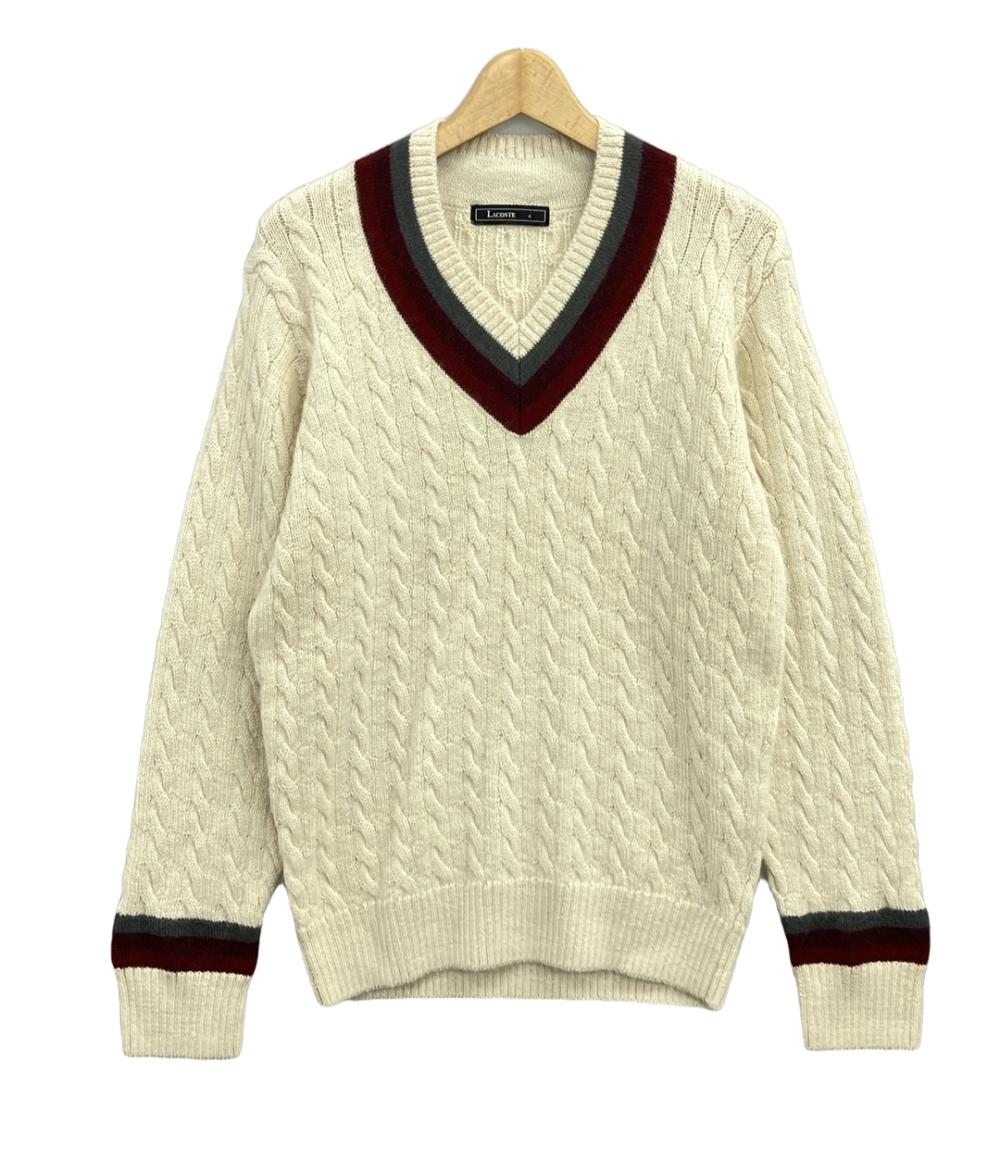 美品 ラコステ Vネックニット メンズ SIZE 4 (XL) LACOSTE