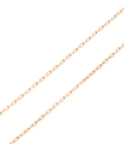 美品 4℃ ネックレス K18 ピンクトルマリン ダイヤ ハートモチーフ レディース ヨンドシー