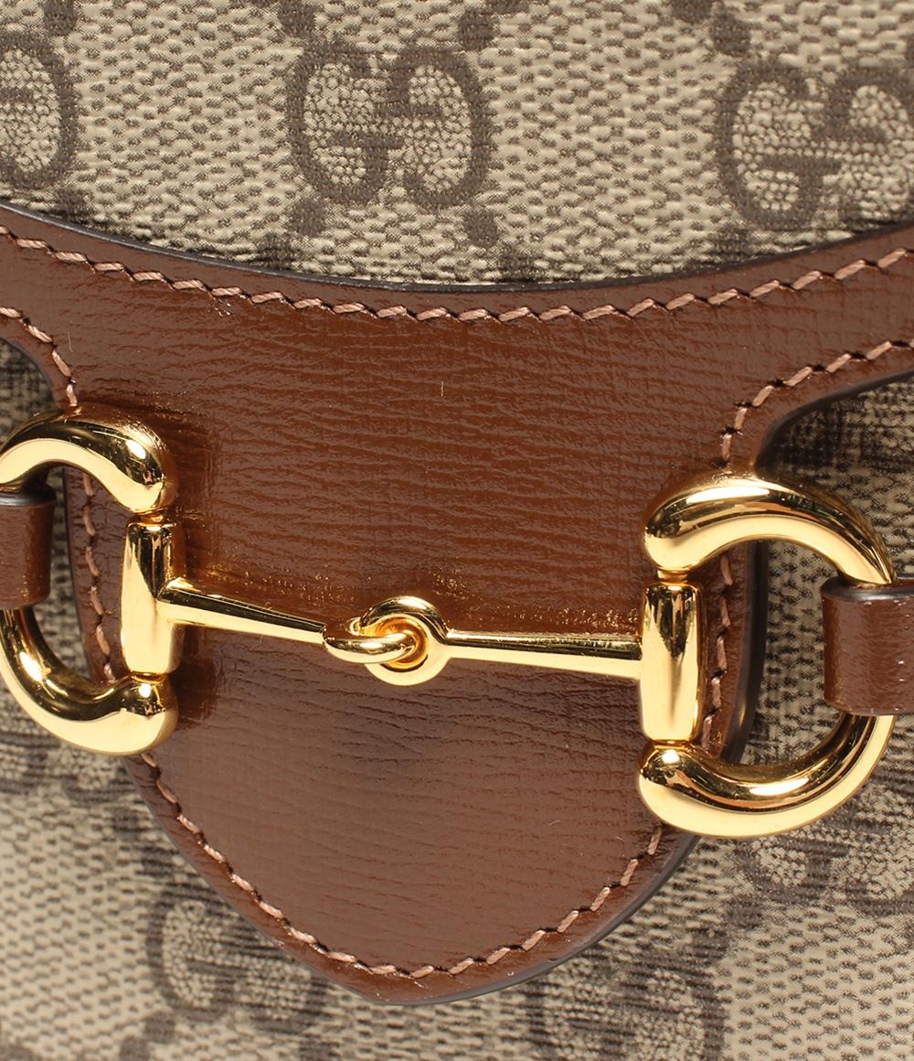 美品 GUCCI ショルダーバッグ 斜め掛け ホースビット 625615 0416 レディース メンズ グッチ
