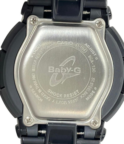 CASIO 腕時計 ネオンダイヤル Baby-G クオーツ ブラック BGA-130-1BJF レディース カシオ