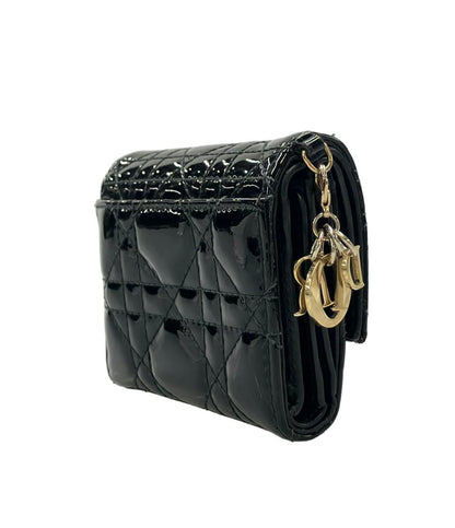 Christian Dior 三つ折り財布 カナージュ レディ ディオール ロータスウォレット レディース クリスチャンディオール