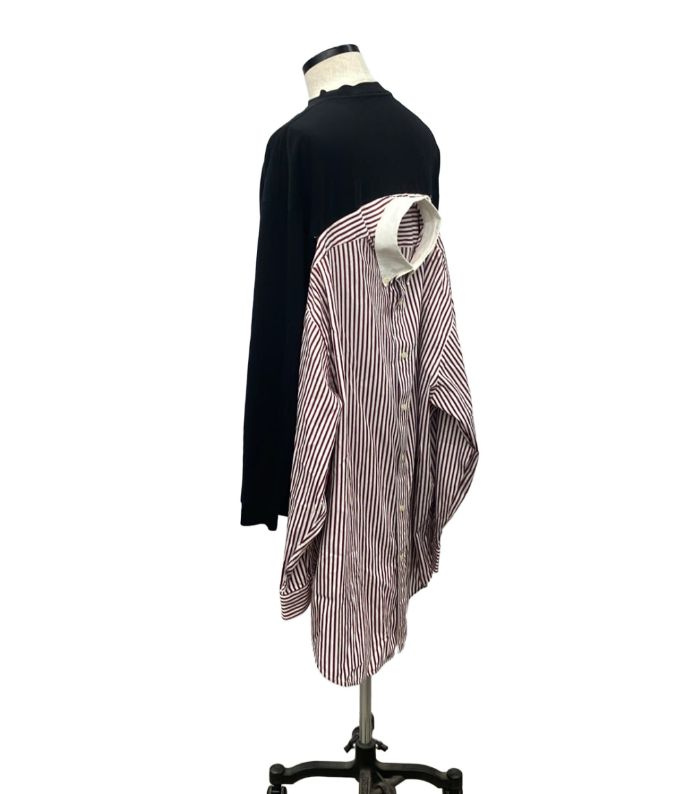 BALENCIAGA 長袖シャツ ドッキング 長袖Tシャツ 18AW 518021tam10 メンズ SIZE 36 バレンシアガ