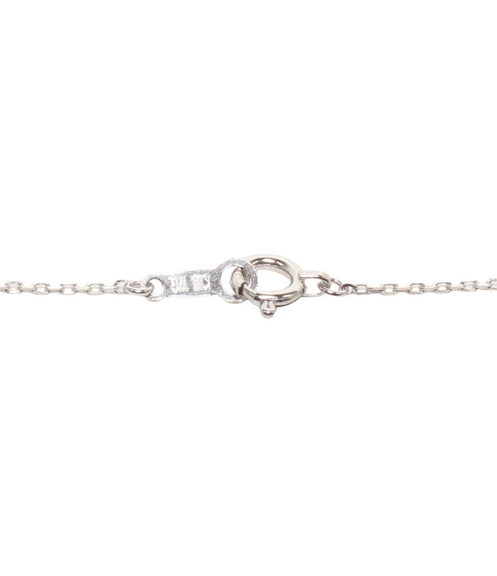ネックレス K18WG ブルーダイヤ0.03ct レディース
