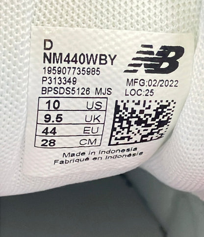 美品 NEW BALANCE ローカットスニーカー NM440WBY メンズ SIZE 28.0 ニューバランス