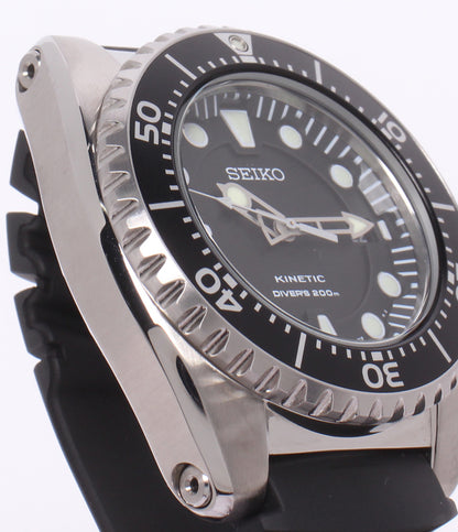 SEIKO 腕時計 キネティック ブラック SKA371P2 メンズ セイコー