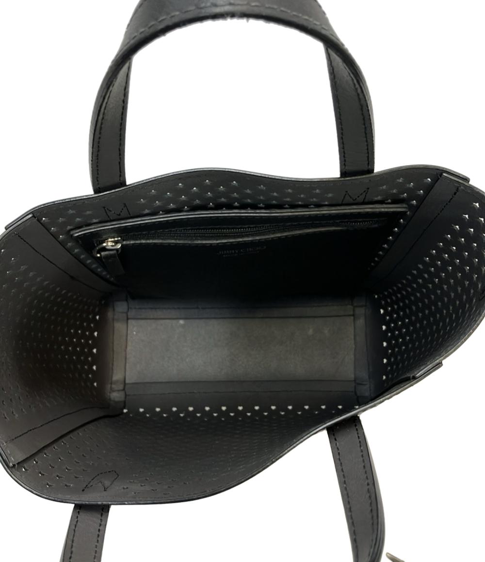 Jimmy Choo ハンドバッグ トートバッグ ショルダーバッグ 2WAY 斜め掛け PEGASI スターパンチング レザー レディース ジミーチュウ