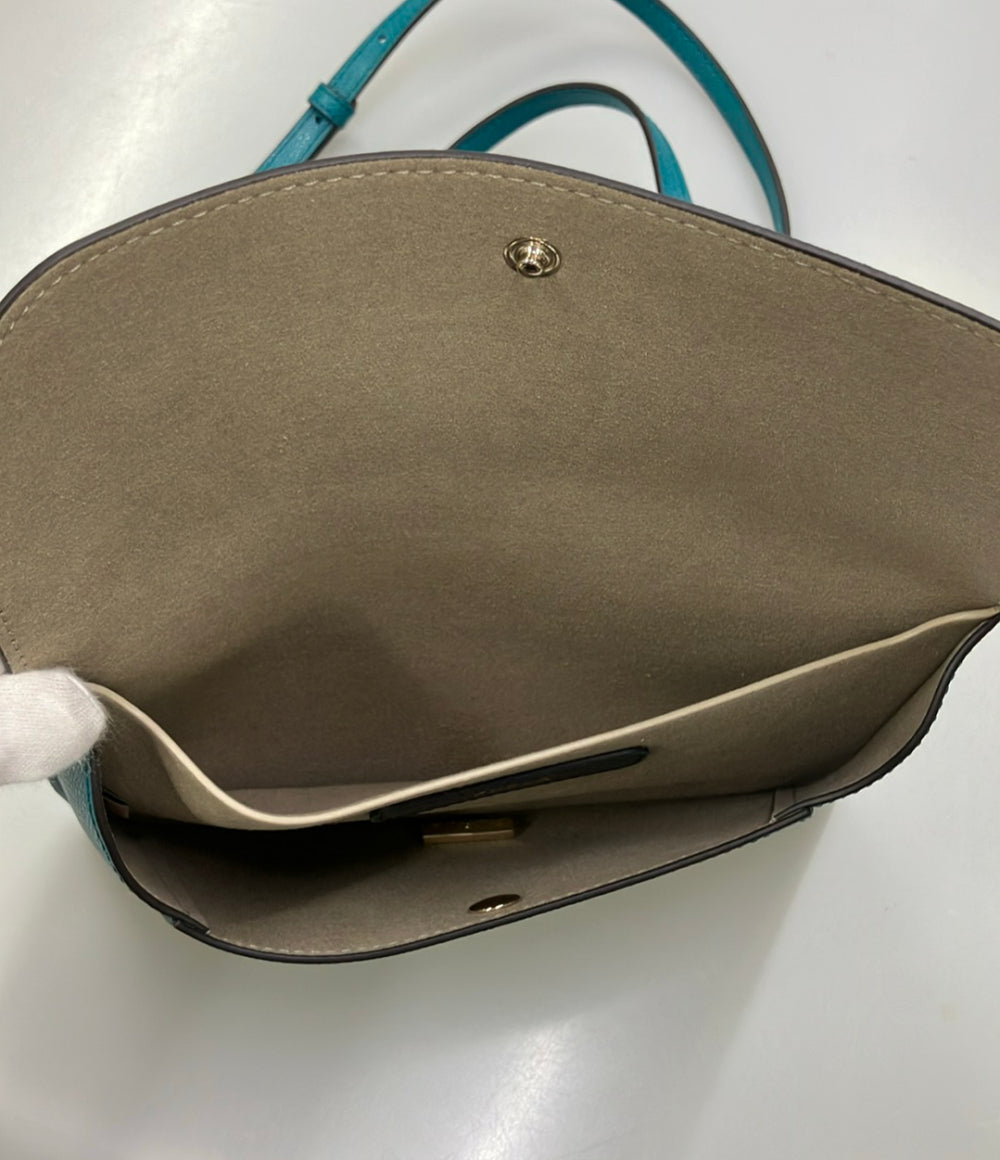美品 FURLA ショルダーバッグ ショルダーポーチ 斜め掛け レザー レディース フルラ