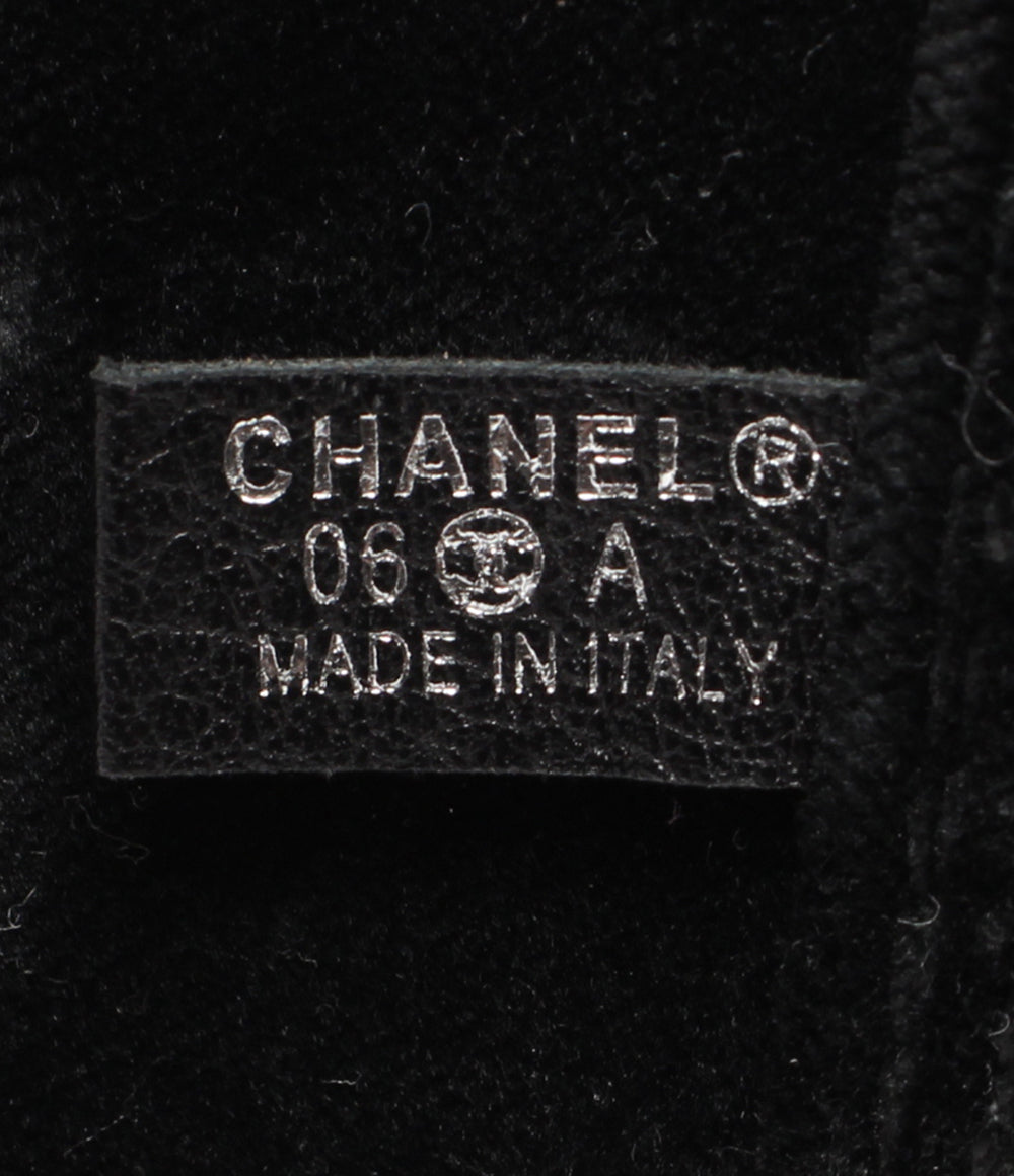 CHANEL ベルト チェーンバックル ベルベットベルト シルバー金具 レディース シャネル