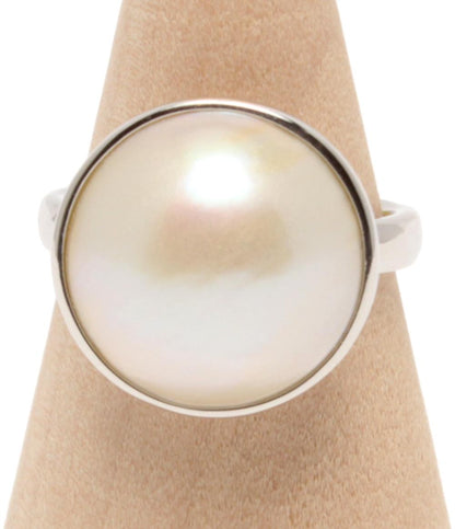 美品 リング 指輪 SV925 マベパール 15mm レディース SIZE 13号