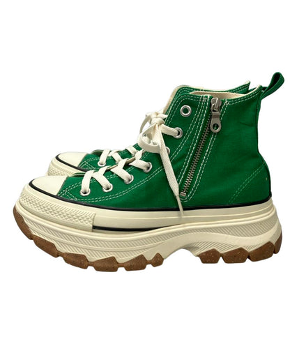 美品 CONVERSE ハイカット厚底スニーカー オールスター R トレックウェーブ ジップ ハイ 1SD839 レディース SIZE 24.5 コンバース