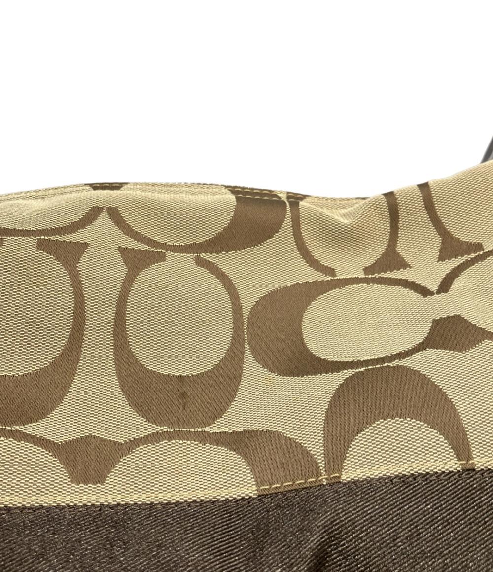 COACH ショルダーバッグ 肩掛け レザー キャンバス F17434 レディース コーチ