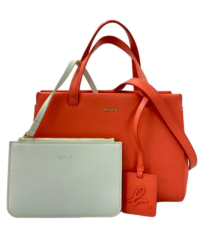 アニエスベー 2way ハンドバッグ ミニショルダーバッグ 斜め掛け レディース agnes b.