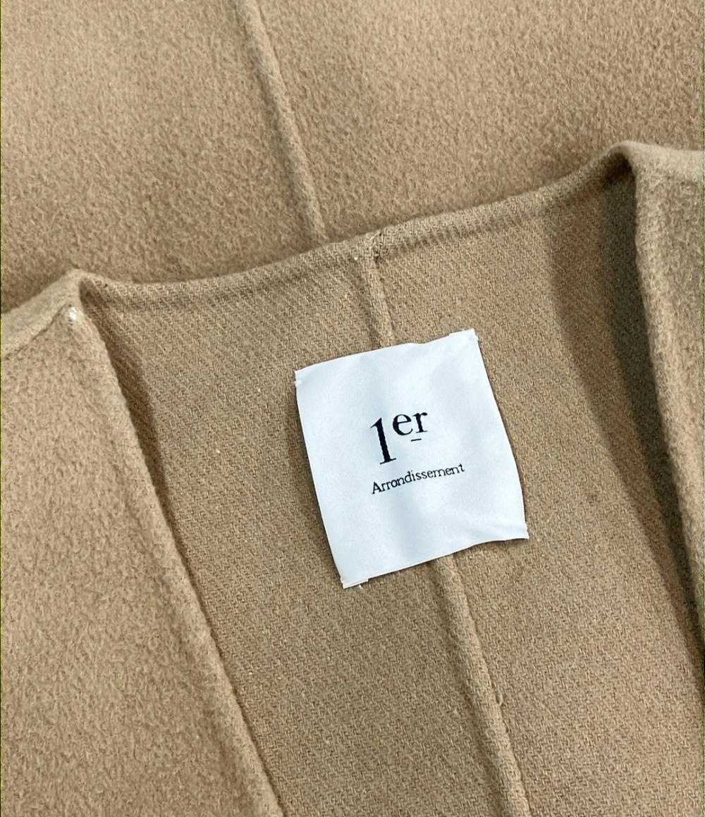 プルミエ アロンディスモン ノーカラーコート レディース SIZE 38 (S) 1er Arrondissement