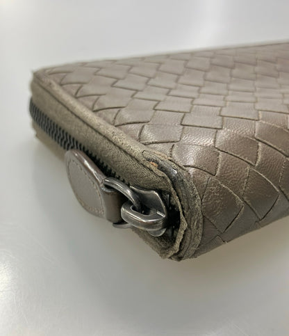 BOTTEGA VENETA ラウンドファスナー長財布 レザー イントレチャート ユニセックス ボッテガ・ヴェネタ