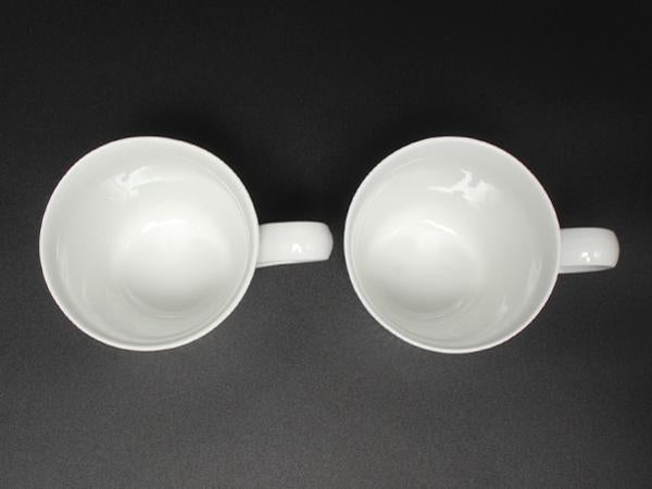 美品 Royal Copenhagen マグカップ 2点セット ペア ブルーフルーテッドプレイン ロイヤルコペンハーゲン