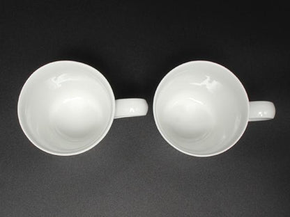 美品 Royal Copenhagen マグカップ 2点セット ペア ブルーフルーテッドプレイン ロイヤルコペンハーゲン