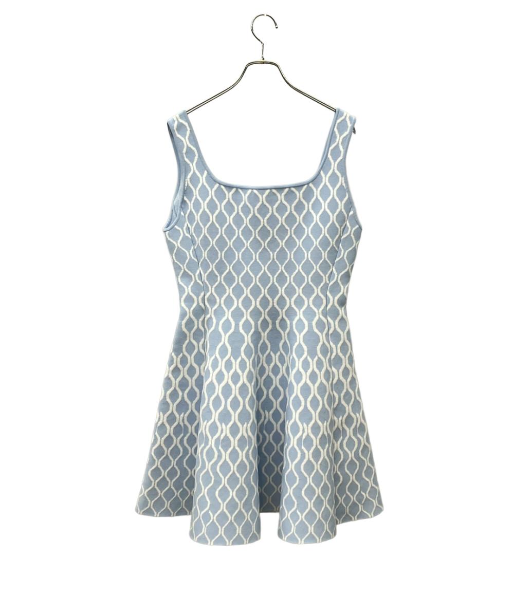Maje ノースリーブワンピース フレア ジャカードニット フィット ミニ レディース SIZE 42 (L) マジェ