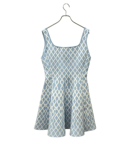 Maje ノースリーブワンピース フレア ジャカードニット フィット ミニ レディース SIZE 42 (L) マジェ