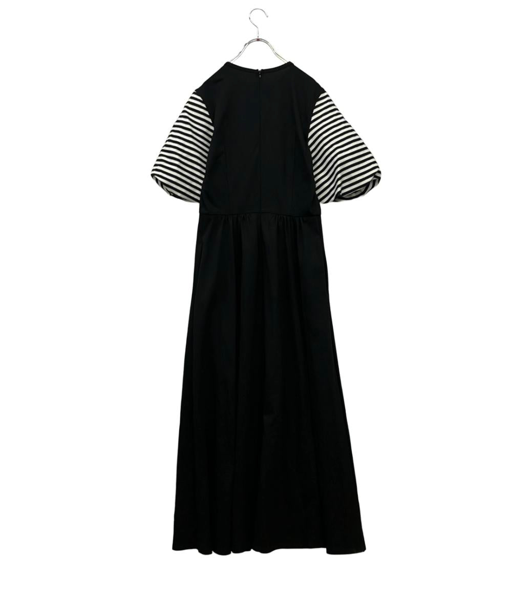 borders at balcony 半袖ワンピース パフスリーブ PUFF SLEEVE TEE DRESS BD2211-2K-16 レディース SIZE 38 (S) ボーダーズアットバルコニー
