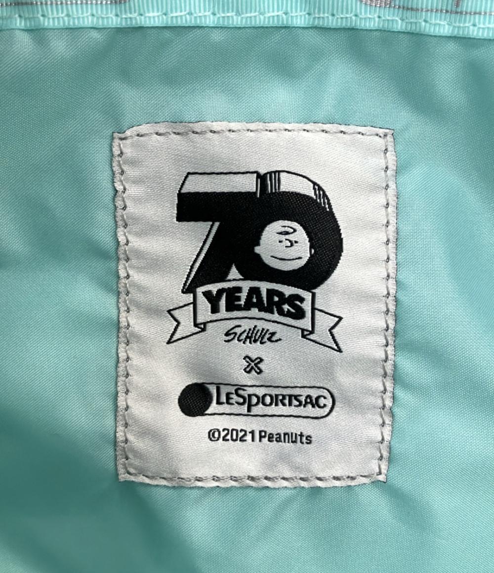 美品 レスポートサック ピーナッツ ハンドバッグ ショルダーバッグ 2WAY 斜め掛け レディース LeSportsac PEANUTS