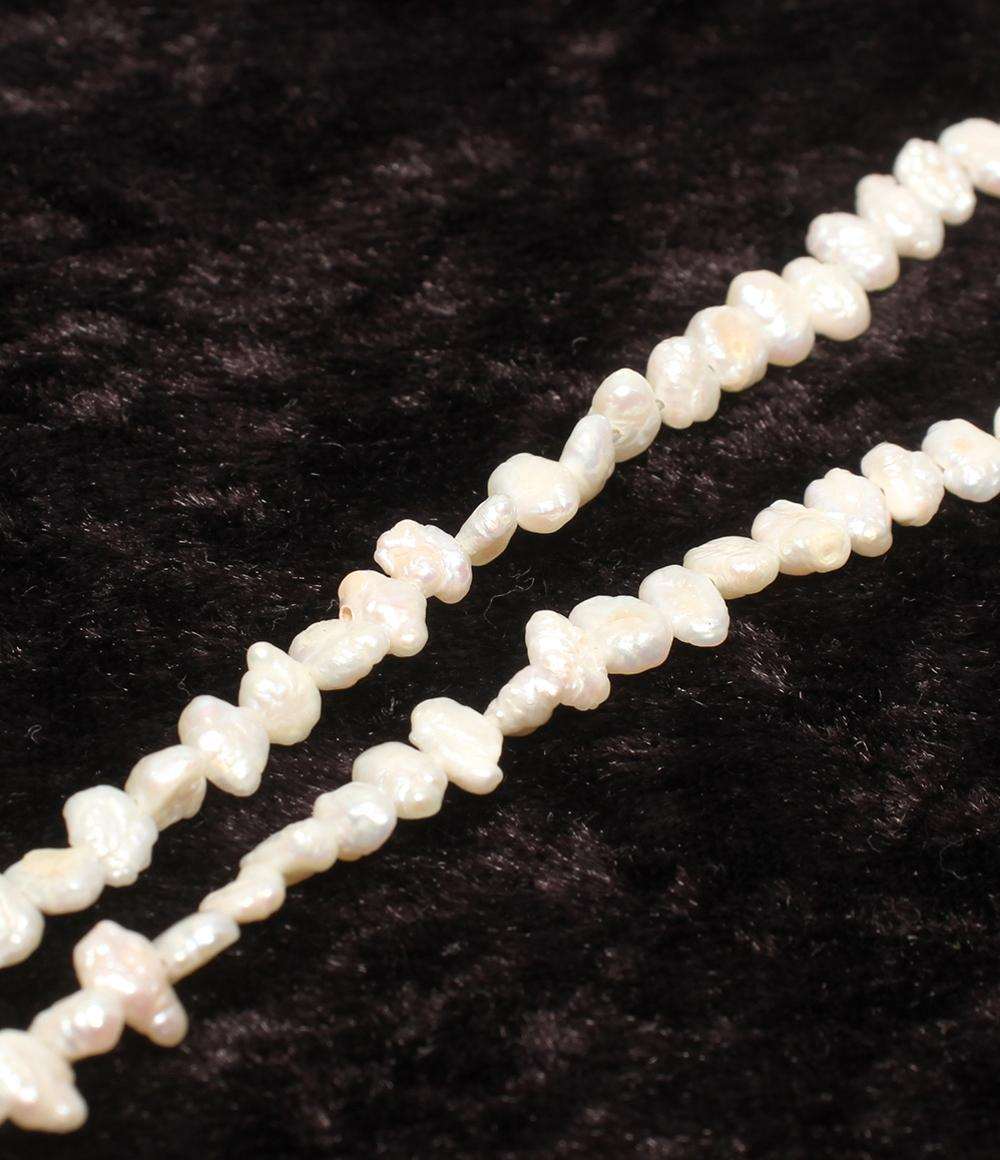 ロングネックレス 淡水パール レディース