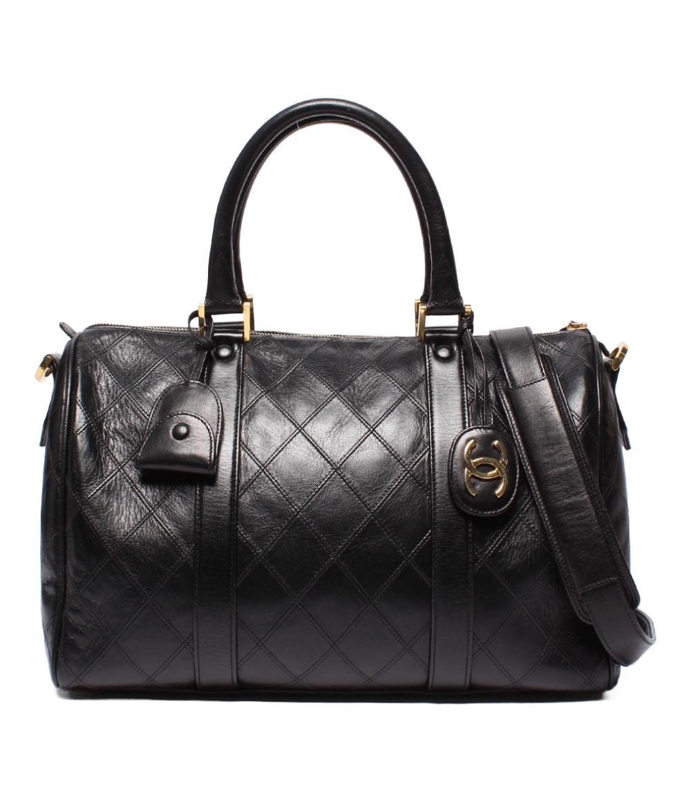 CHANEL 2way ミニボストンバッグ ハンドバッグ ショルダーバッグ 肩掛け ゴールド金具 ビコローレ レディース シャネル