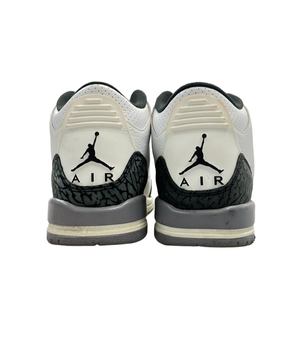 ナイキ ミドルカットスニーカー AIR JORDAN 3 RETRO GS DM0967-106 レディース SIZE 24.5 (L) NIKE